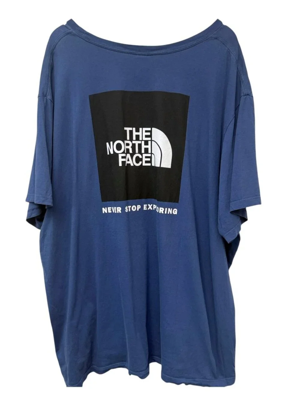 The North Face Men's T-shirt Size 4X Navy Blue Logo Graphic Tee Big Tall Casual